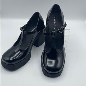 Women’s Madden Girl Black Platform Mary Jane Shoes size 9.5